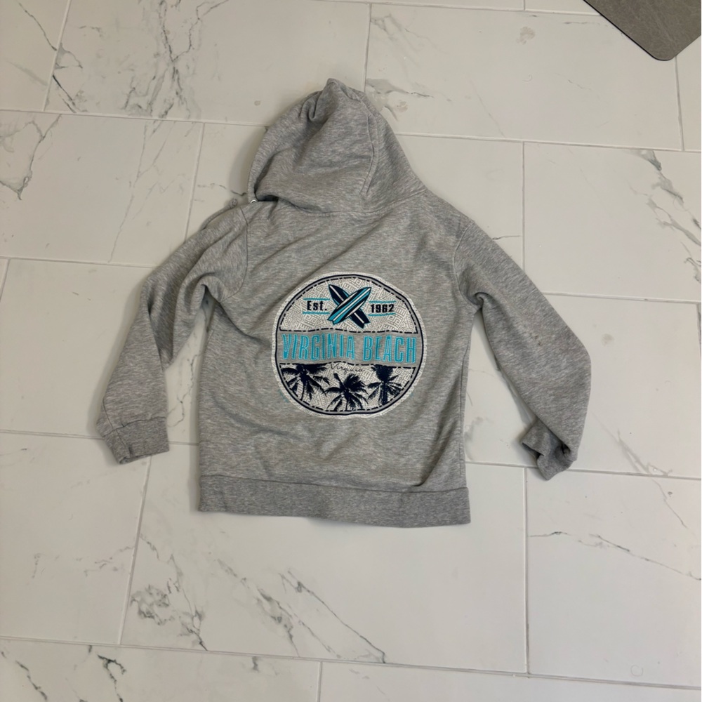 Grey zip up